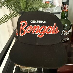 Cincinnati Bengals Adjustable Black New Era SnapBack Hat (OS)